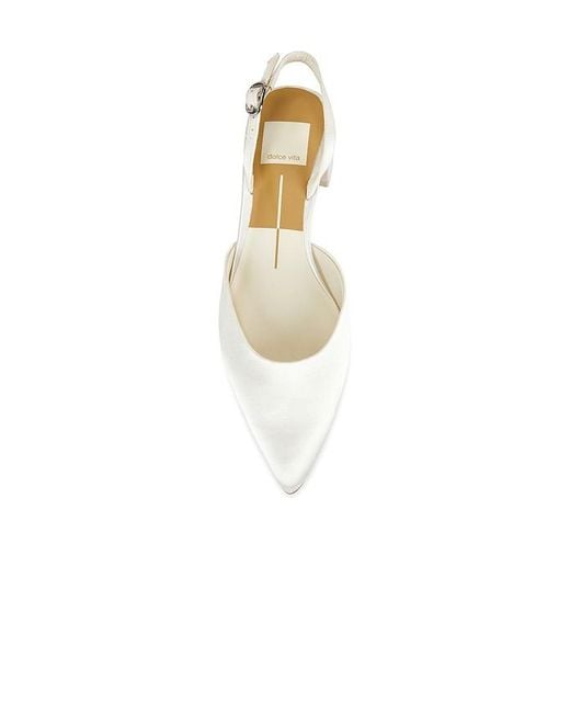 Dolce Vita White Carel Slingback