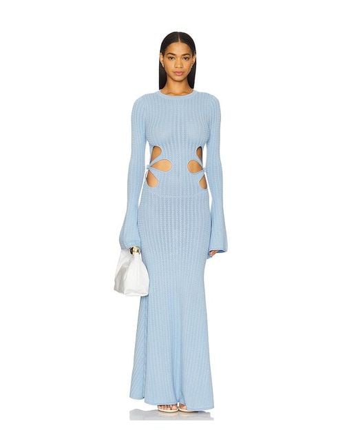 princess polly baby blue dress SAU LEE X Revolve Destiny Knit Dress in Blue