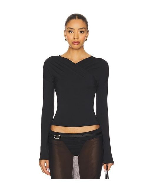 geel Black Mirage Top