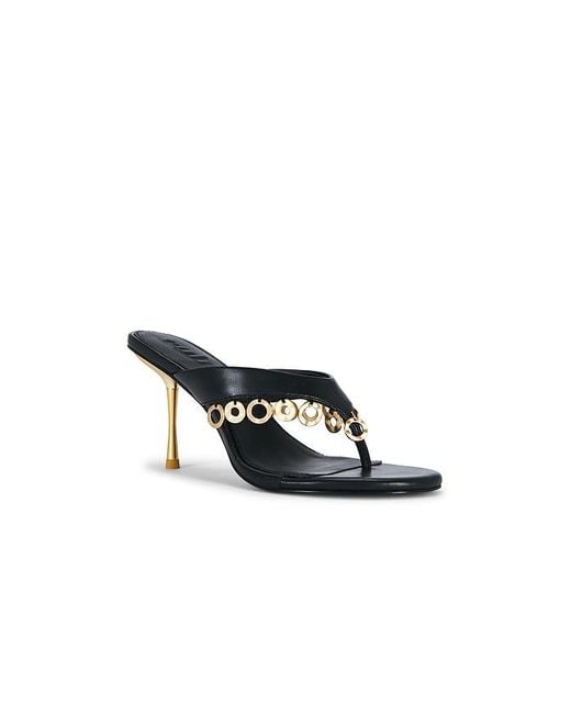Cult Gaia Black Stella Embellished Sandal