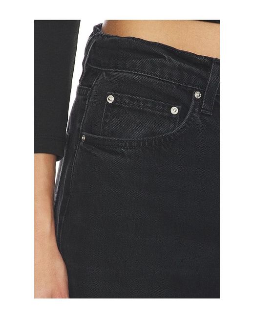 GRLFRND Black Bella Low Rise Boyfriend Drawstring