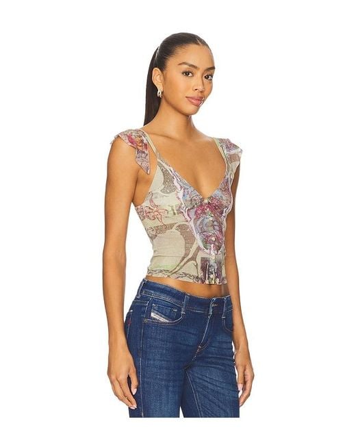DIESEL Blue Fiore Top