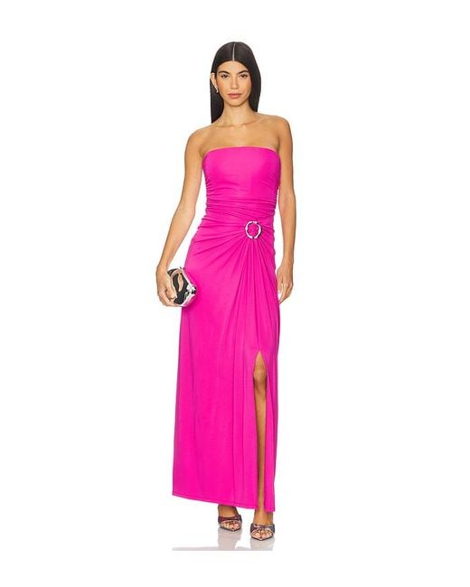 Jonathan Simkhai Pink Emma Bustier Gown