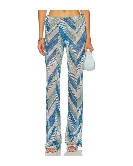 Devon Windsor Blue Ollie Wide Leg Pant