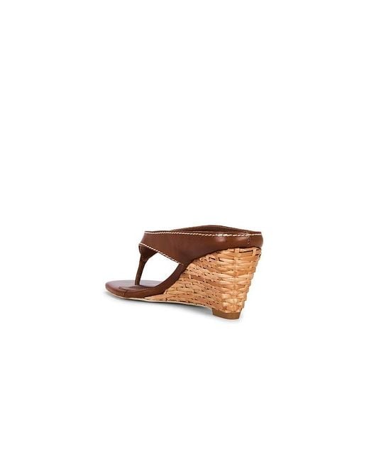 Jonathan Simkhai White Hazel Leather Thong Wedge