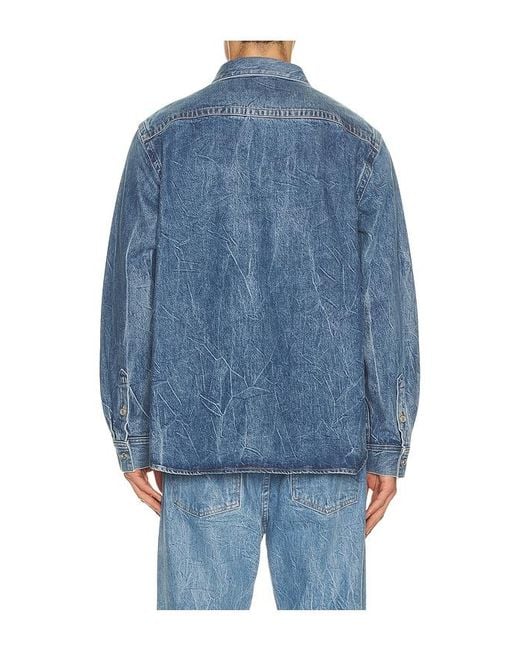 Agolde Blue Craven Shirt for men