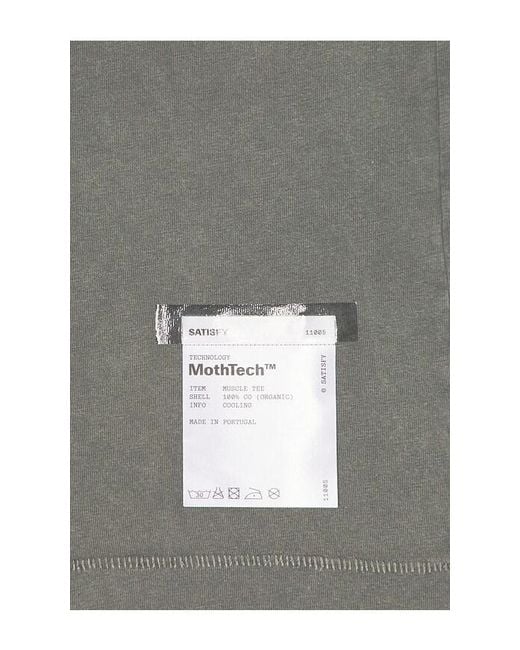 Satisfy Gray Mothtech Muscle Tee for men