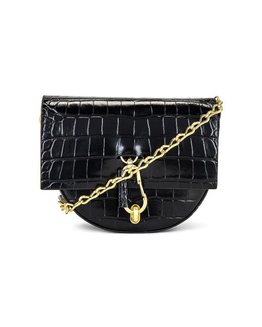 Zac Zac Posen Leather Belay Mini Saddle Crossbody Bag in Black Lyst