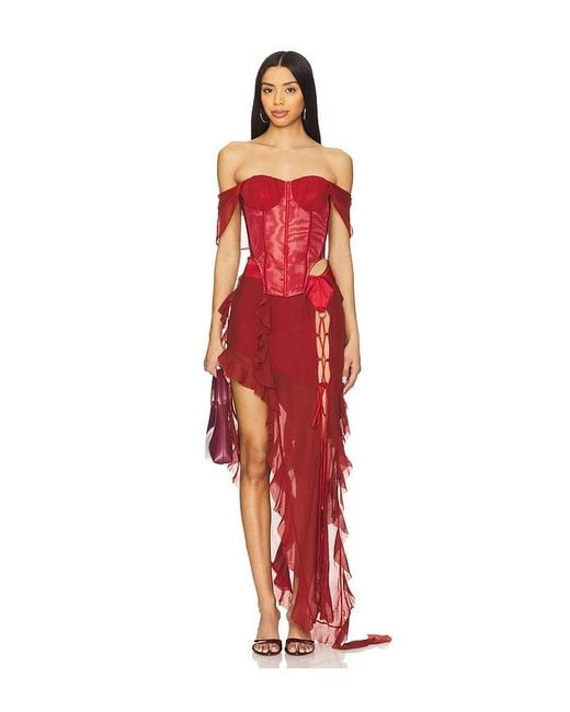 AMOR MIA Red Assassin Corset Top