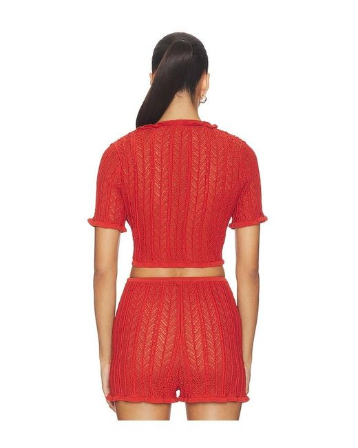 Devon Windsor Red Charlene Top