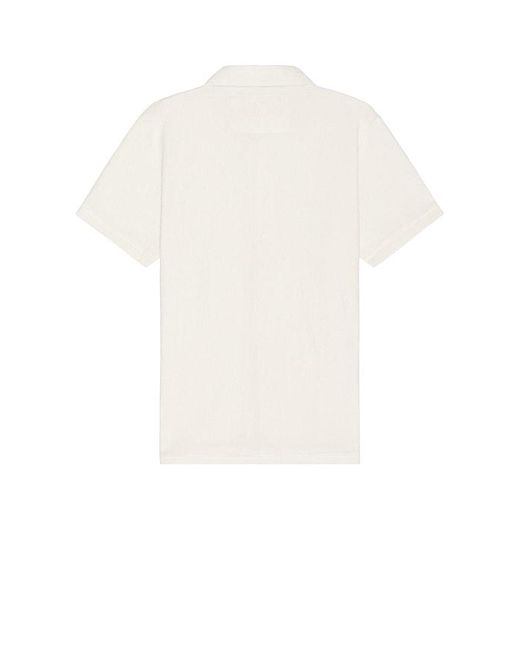 Iron & Resin White Terry Shirt for men