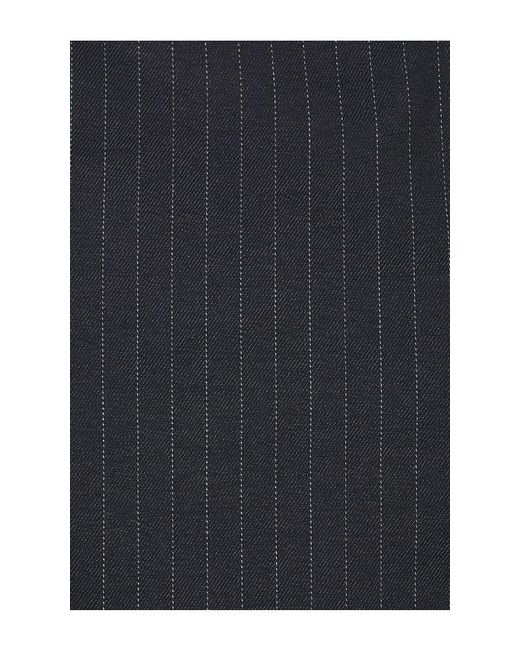 House of Harlow 1960 Black Pinstripe Strapless Wrap Top