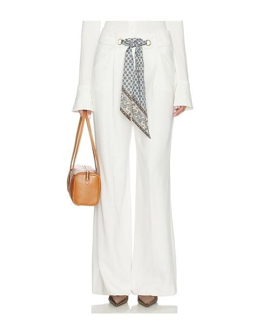 Veronica Beard White Tai Pant