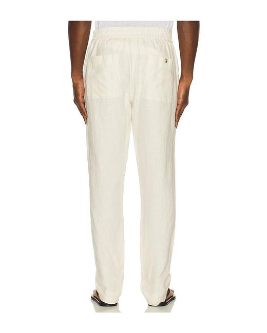 Vince White Patch Pocket Drawstring Pant for men