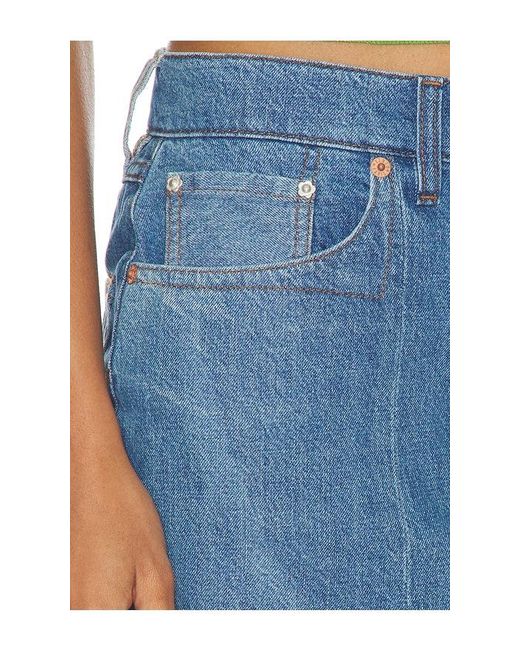 KENZO Blue Patchwork Short Skirt