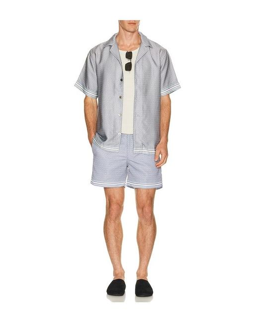CHE White Lucena Printed Shirt for men
