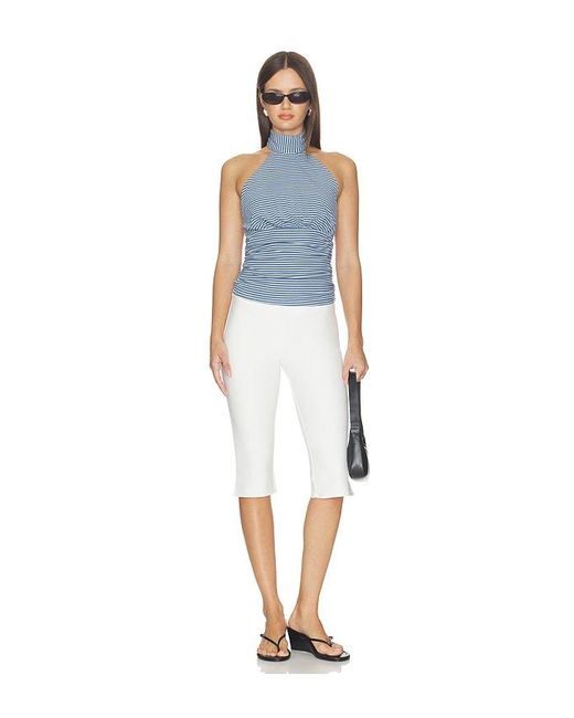 ALL THE WAYS Blue Sadie Halter Top