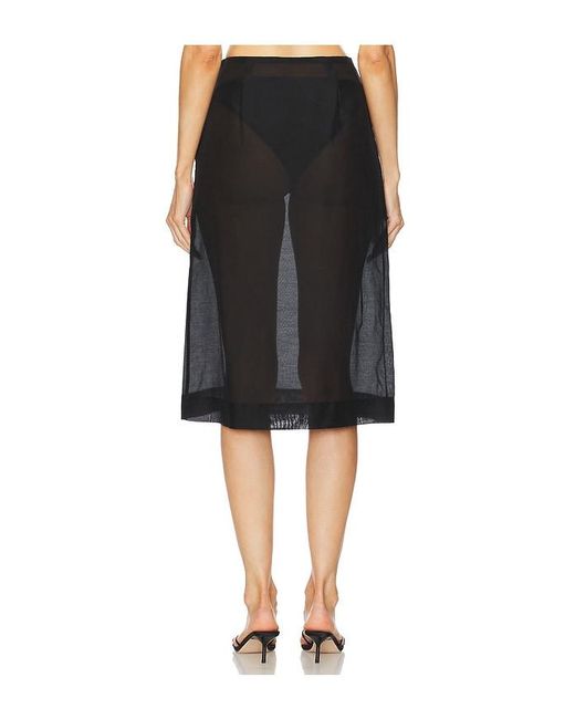 L'academie Black 'Academie Gabin Midi Skirt