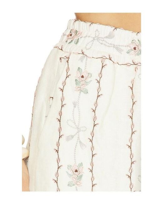 Agua Bendita White Tota Navegante Trousers