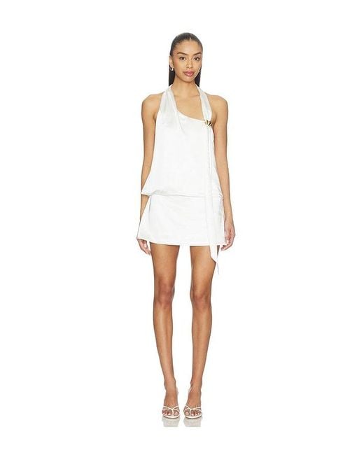 SNDY'S White Anise Micro Mini Skirt