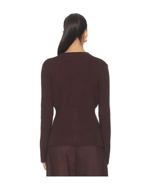 ALIGNE Purple Cardigan Ruby