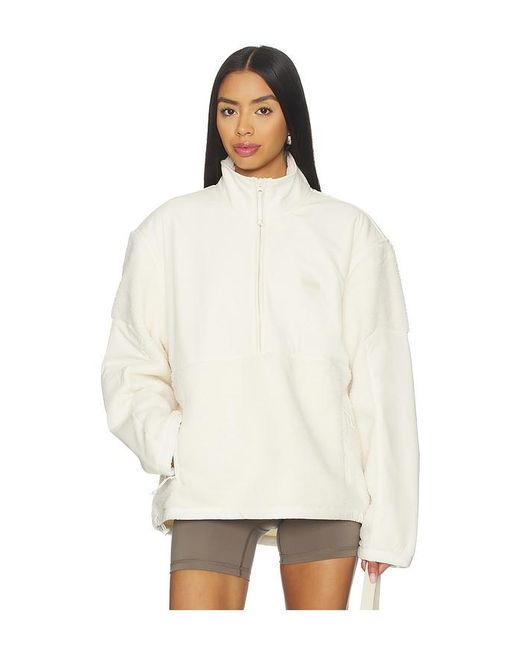 Skims Natural Teddy Half Zip Up Pullover