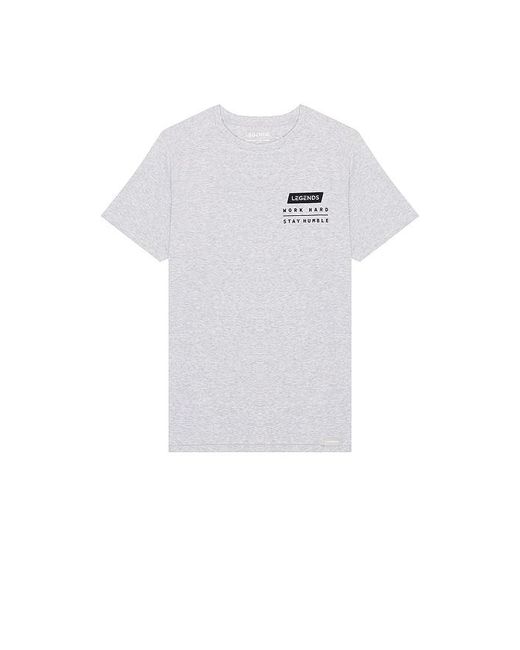Legends White Work Hard Aviation Tee for men