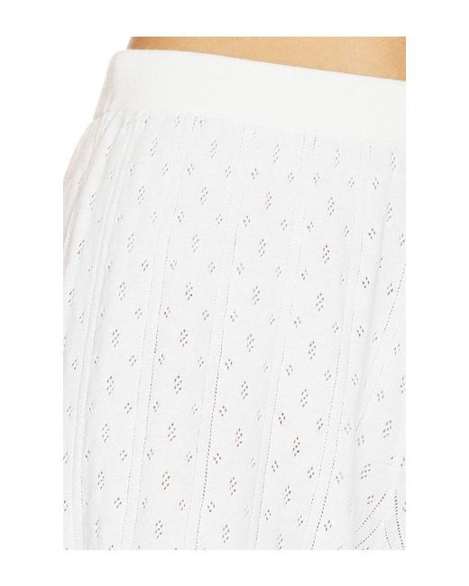 Soft Goat White Pointelle Shorts