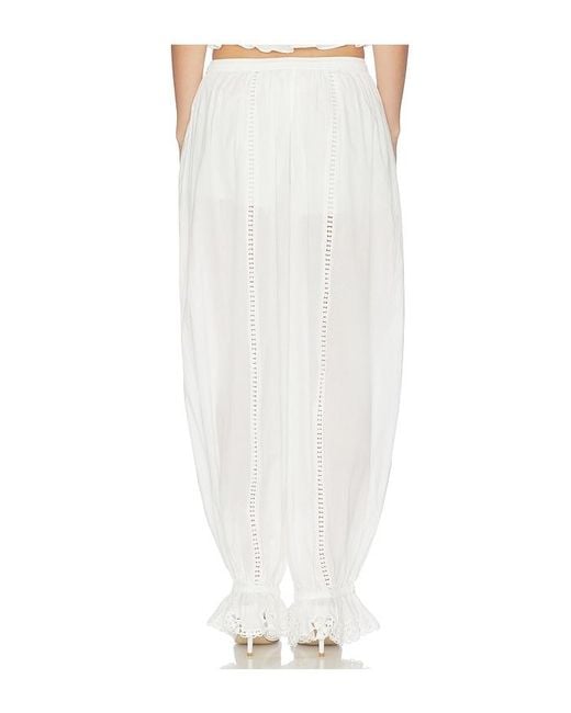 Camila Coelho White Carlina Pant