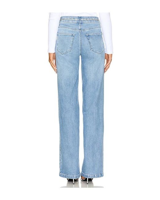 PAIGE Blue Sasha Wide Leg Jeans