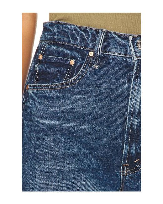 Mother Blue The Half Pipe Ankle Jeans