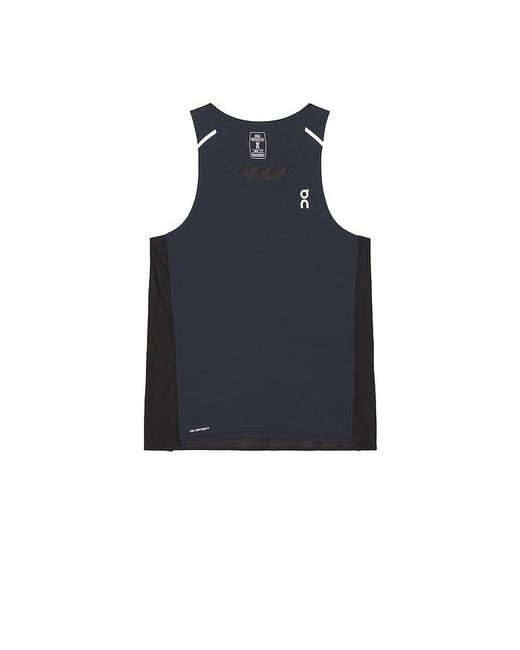 On Shoes Blue Performance Tank for men