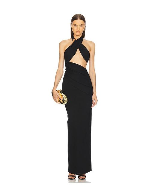 Michael Costello Black X Revolve Victoria Gown