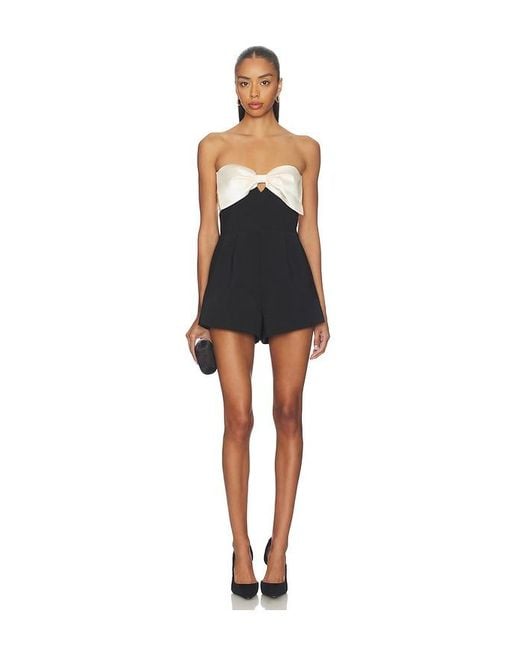 Ronny Kobo Black X Revolve Zoe Romper