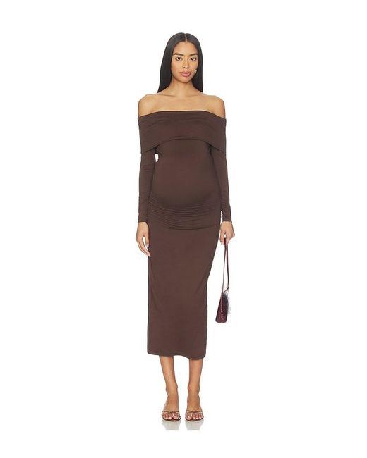 BUMPSUIT Brown The Alison Dress