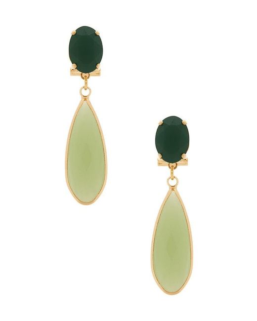 Anton Heunis Green Drop Earrings