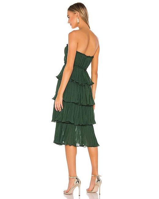 Lovers + Friends Green Alex Midi Dress