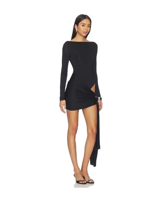 Nbd Black Imari Mini Dress