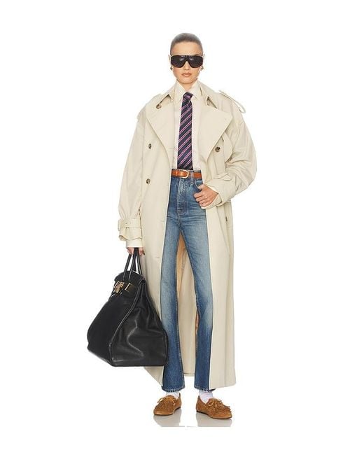 Helsa Blue The Relaxed Silk Shirt