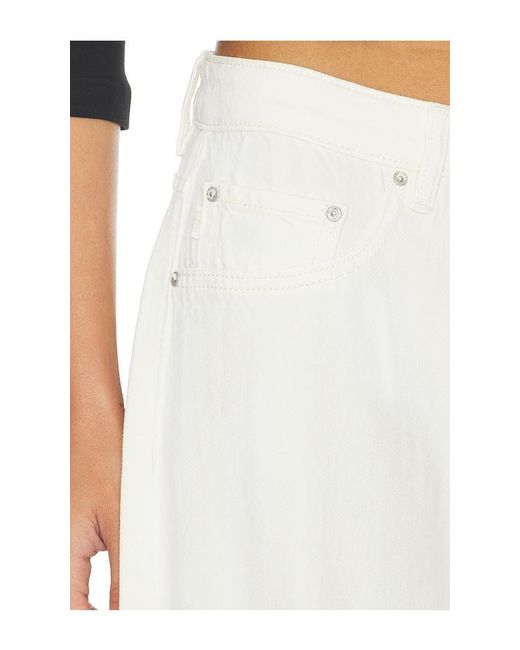 DL1961 White Dl Aura Alex Low Rise Baggy Wide Leg Jeans