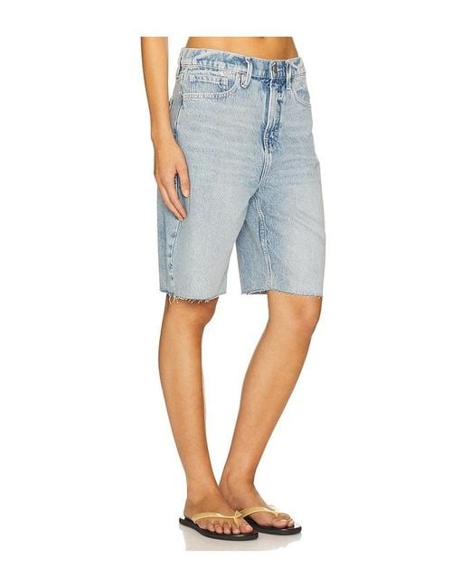 GOOD AMERICAN Blue Good Standard Bermuda Shorts