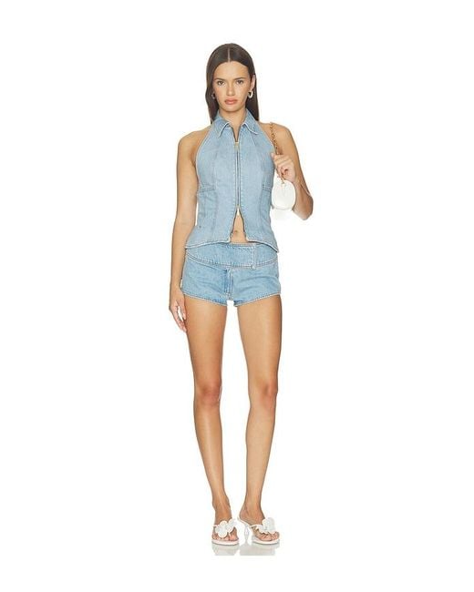 Cult Gaia Blue Jill Sweater Top