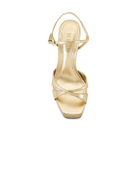 SCHUTZ SHOES Metallic Maxine Platform Sandal
