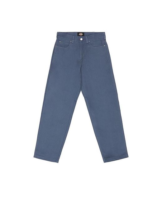 Dickies Blue Wellsville Loose Tapered Twill Pant for men