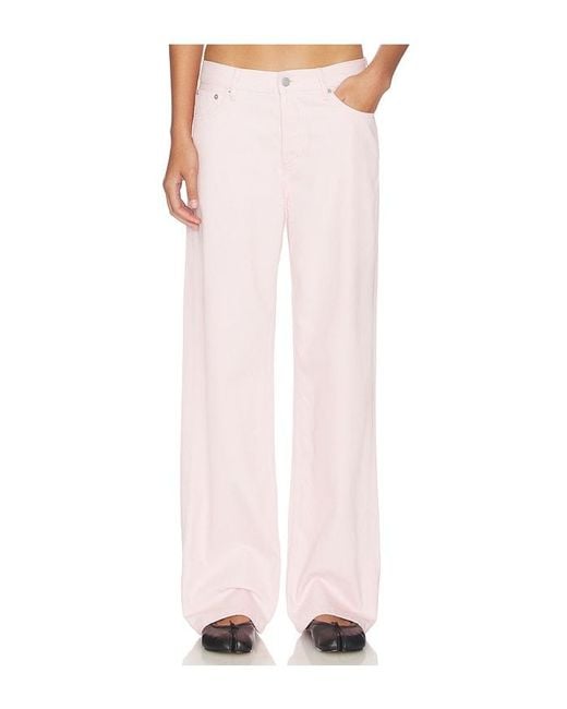 Still Here Pink Everyday Wide Leg Jeans