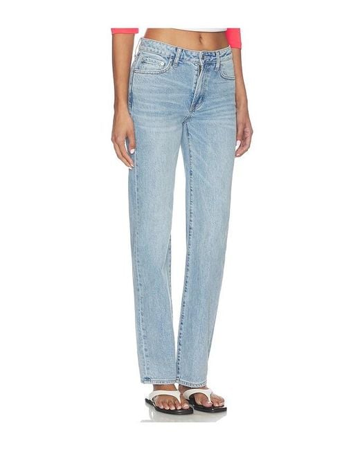 Pistola Blue Aleks High Rise Straight Long Jeans