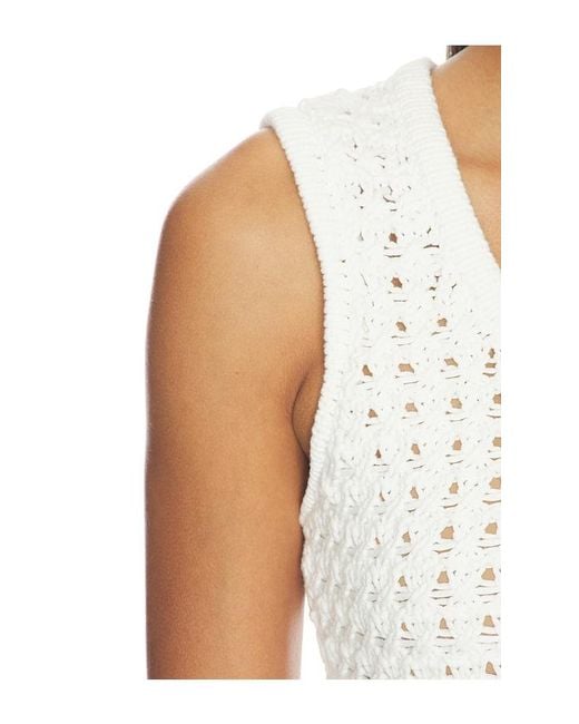 Pistola White Anna Peplum Sweater Tank
