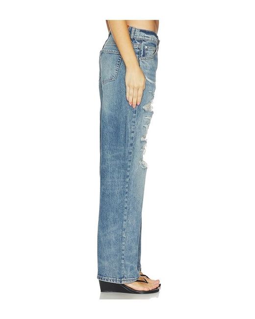 EB DENIM Blue Low Rise Baggy Jeans