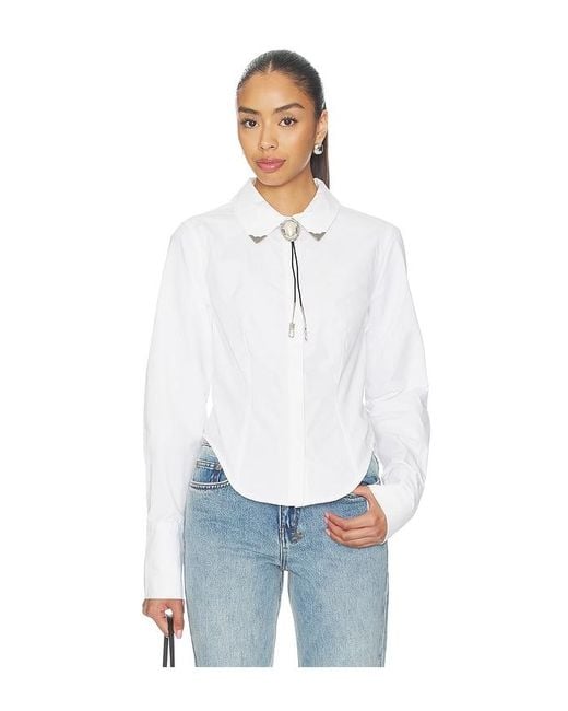 Ksubi Blue Dare Open Back Shirt
