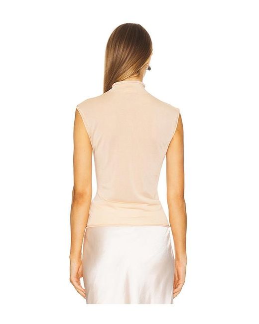L'academie White 'Academie Camryn Sheer Knit Top